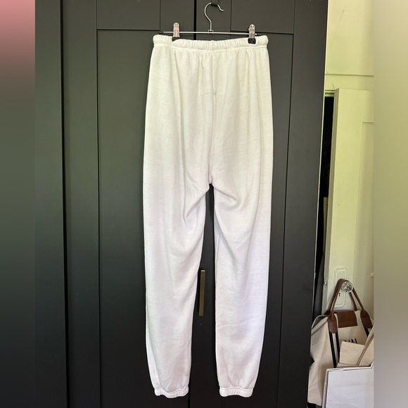 NWT AVIATOR NATION LOGO SWEATPANTS - WHITE MEDIUM - Picture 4 of 7